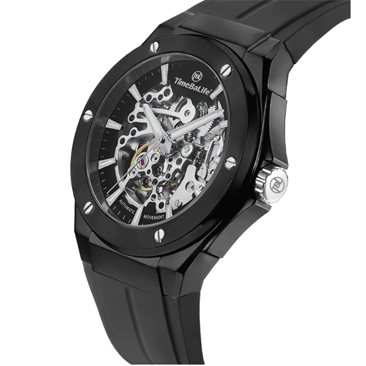 Stainless Steel Skeleton Watch