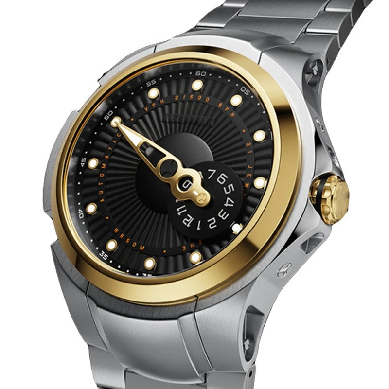 Creative Single Needle Disc Mechanical Watch