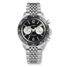 Reloj de cuarzo para buceo 20ATM para hombre con movimiento Seiko VK64