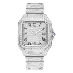 VVS MOISSANITE Mens Diamond con relojes de muñeca