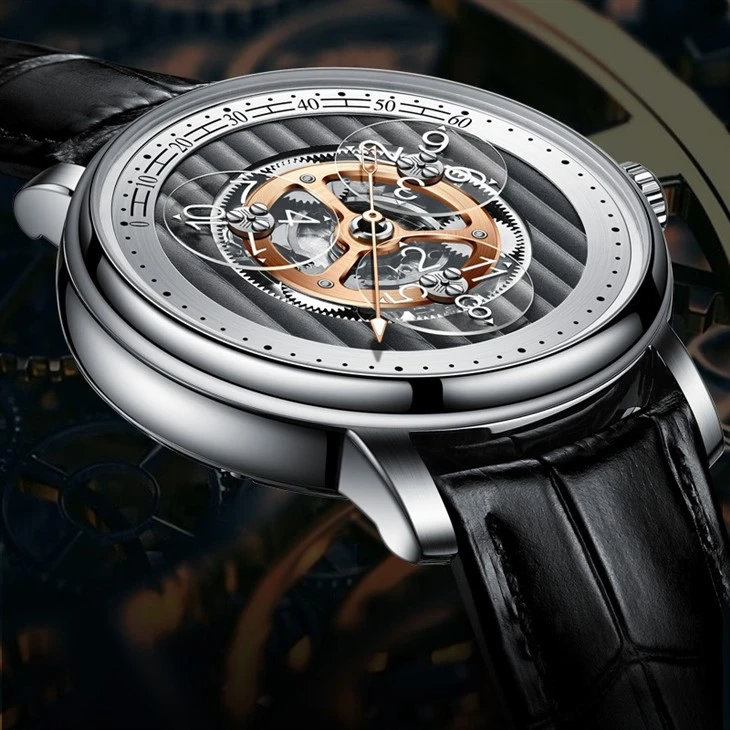 Watch Luxury Classic Stainless Steel Multifunctional 24 Hours Date Month Automatic Mechanical Watch Watches Men