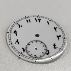 Esfera de reloj con esmalte de índice impreso
