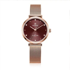 Relojes de pulsera nuevo estilo señoras reloj de acero inoxidable comercio exterior reloj de moda malla correa de moda impermeable